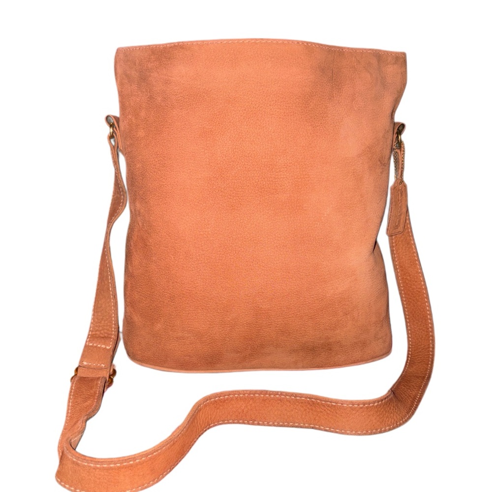 Coach Vintage 1995 Sonoma Nubuc Bucket Bag 4932 Made in USA Terracotta